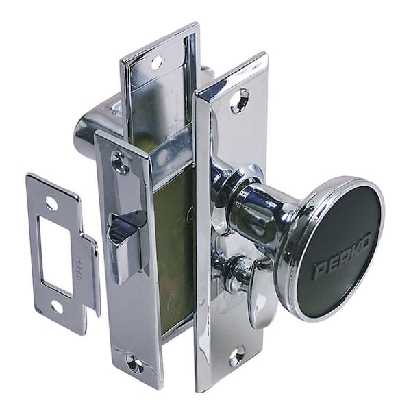 Perko Chrome-Plated Mortise Latch Set