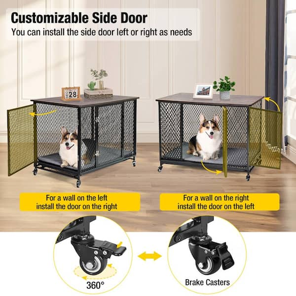 Dog crate outlet wall padding