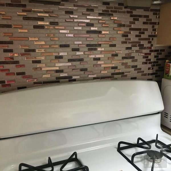 Como Crema 12 in. W x 12 in. H Peel and Stick Decorative Mosaic Wall Tile Backsplash (10-Tiles) Como Crema 12 in. W x 12 in. H Peel and Stick Decorative Mosaic Wall Tile Backsplash (10-Tiles)