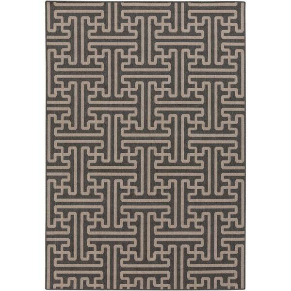 Artistic Weavers Balmhorn Black 5 ft. x 8 ft. Indoor/Outdoor Area Rug