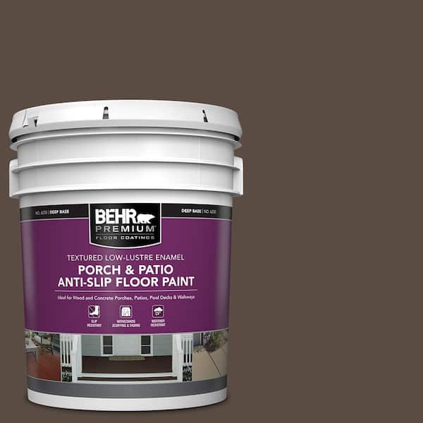 BEHR PREMIUM 5 gal. #MQ2-39 Rare Wood Textured Low-Lustre Enamel Interior/Exterior Porch and Patio Anti-Slip Floor Paint