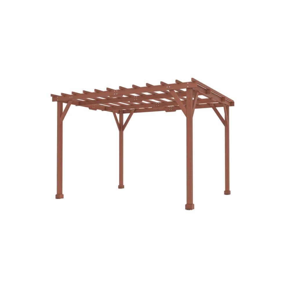 Wood Outdoor Pergola,12.5 Ft.W x 10.5 Ft.D Hardtop Gazebo price history on PriceWatchPro