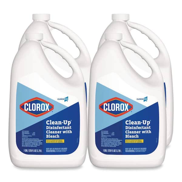 Clorox 128 oz. Fresh Clean-Up Disinfectant All-Purpose Cleaner with Bleach, Refill Bottle (4/Carton)