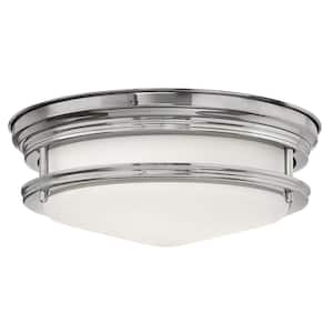 Hadley 12 in. 2-Light Chrome Flush Mount