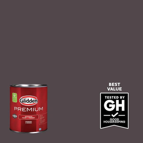 Glidden Premium 1-qt. Black Elegance PPG1004-7 Flat Interior Latex Paint