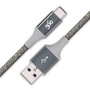 Habitat 4 ft. Braided USB-A to USB-C Cable