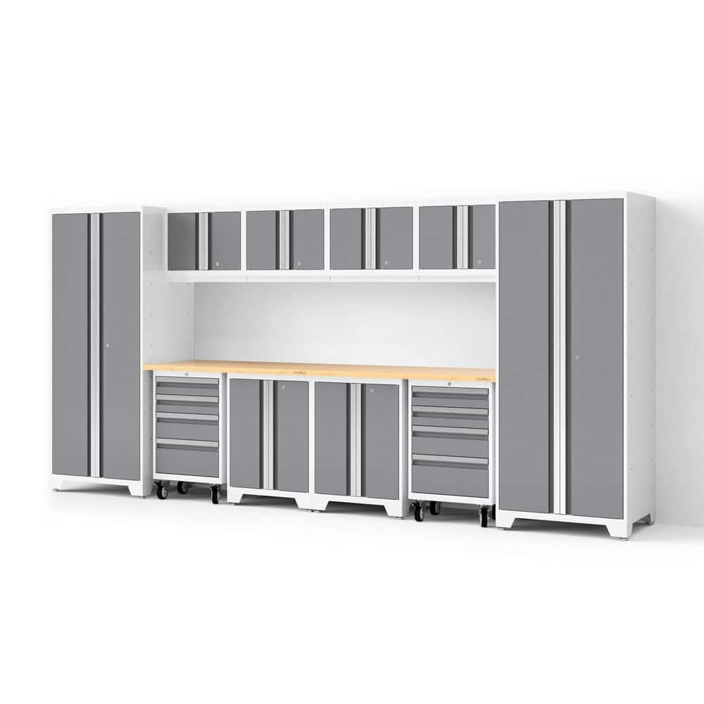 Bold Series XL 156 in. W x 76.75 in. H x 24 in. D 24-Gauge Steel Garage Cabinet Set in Platinum (12-Piece) price history on PriceWatchPro