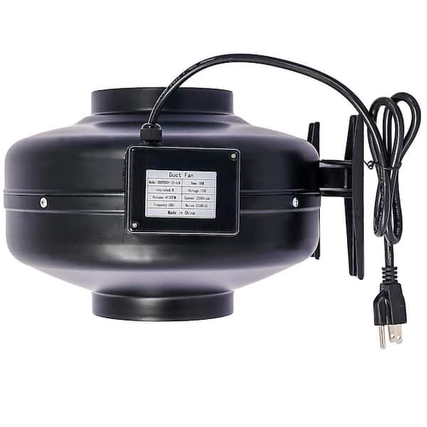 Amucolo 6 in. 412 CFM Inline Duct Fan: Air Circulation Vent Blower