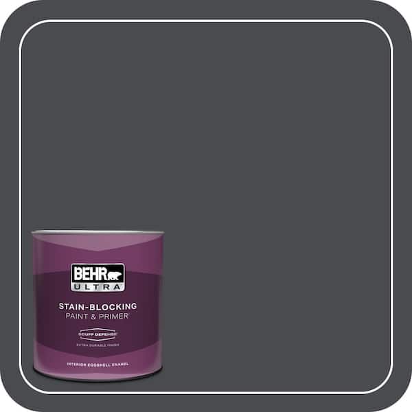 BEHR ULTRA 1 qt. #N500-7 Night Club Extra Durable Eggshell Enamel Interior Paint & Primer