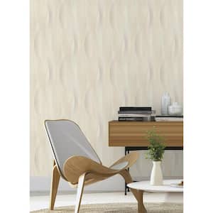 Currin Beige Wave Paper Non-Pasted Textured Wallpaper