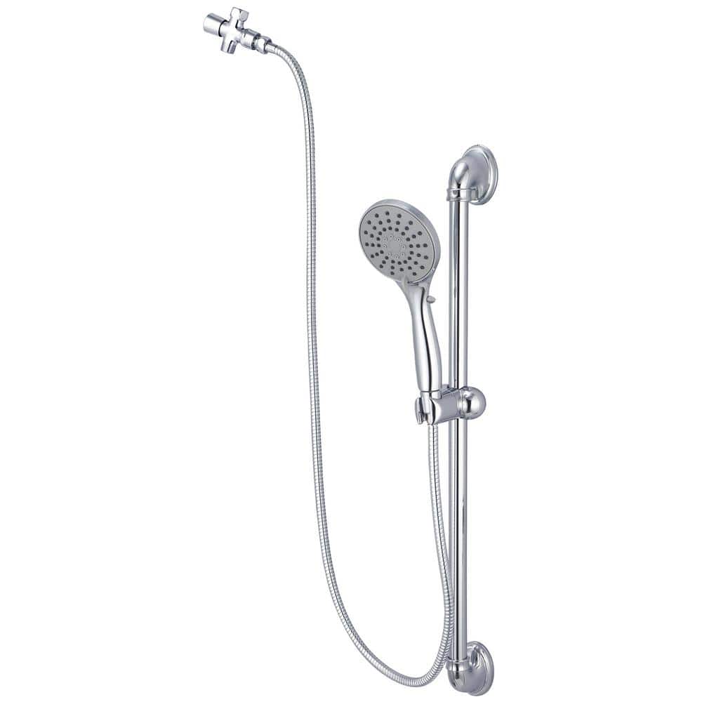 OLYMPIA 1Spray Patterns 4.13 in. Wall Mount Handheld Shower Head Set