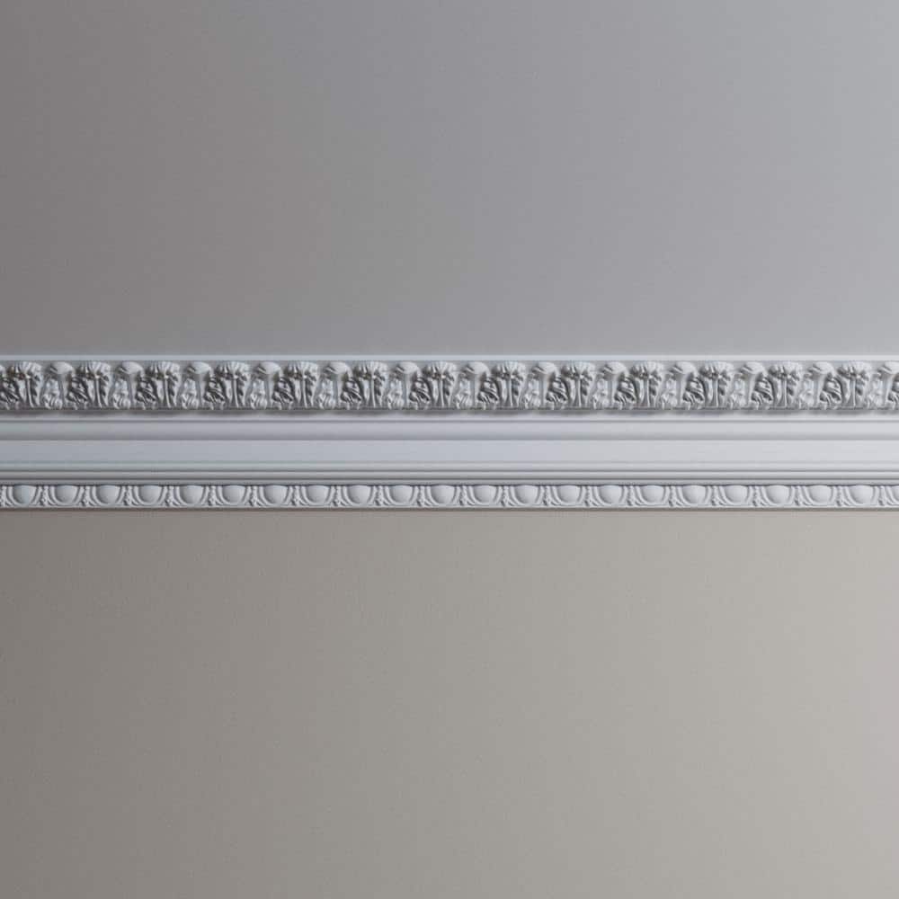 Leia 96" Gray Polyurethane Crown Moulding