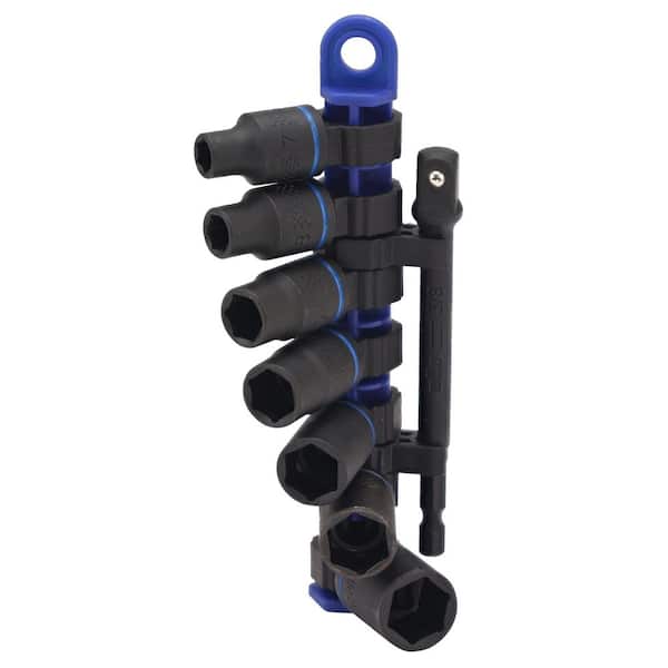 3/8 in. Drive Metric Impact Socket Set (8-Piece)