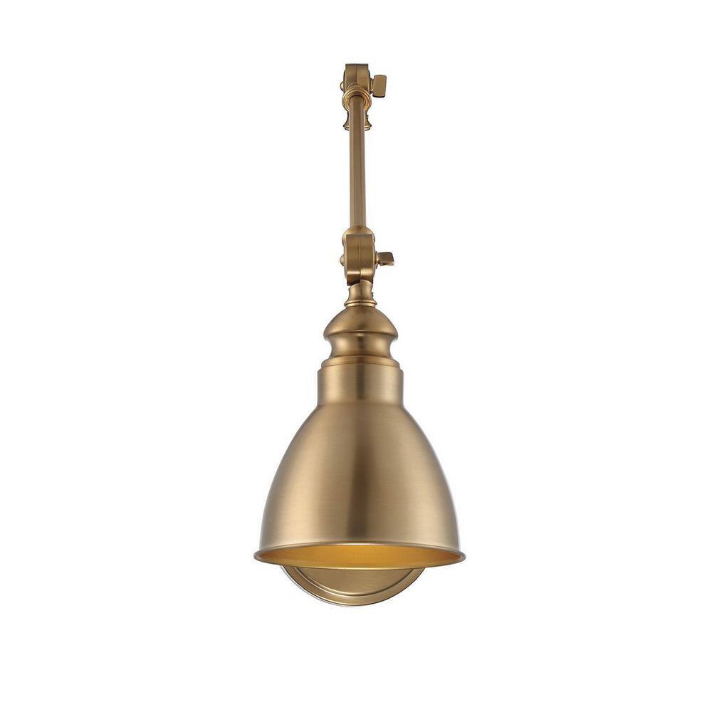 Dakota 17" Warm Brass Dimmable Wall Sconce