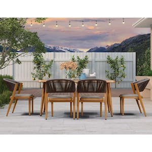 Outdoor Patio Dining Chairs with Cushions All Aluminum Frame for Lawn Garden Backyard Deck Patio in Gray(Set of 2)