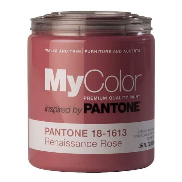 MyColor inspired by PANTONE 18-1613 Eggshell 35-oz. Renaissance Rose Self Priming Paint-DISCONTINUED