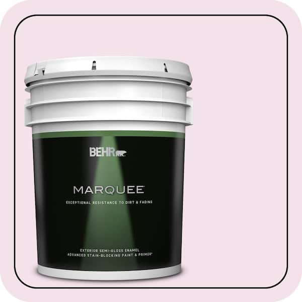 BEHR MARQUEE 5 gal. #690C-2 Pink Amour Semi-Gloss Enamel Exterior Paint & Primer