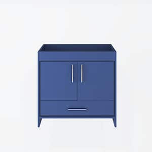 Pacific 36 in. W x 18 in. D x 33.88 in. H Bath Vanity Cabinet without Top in Navy