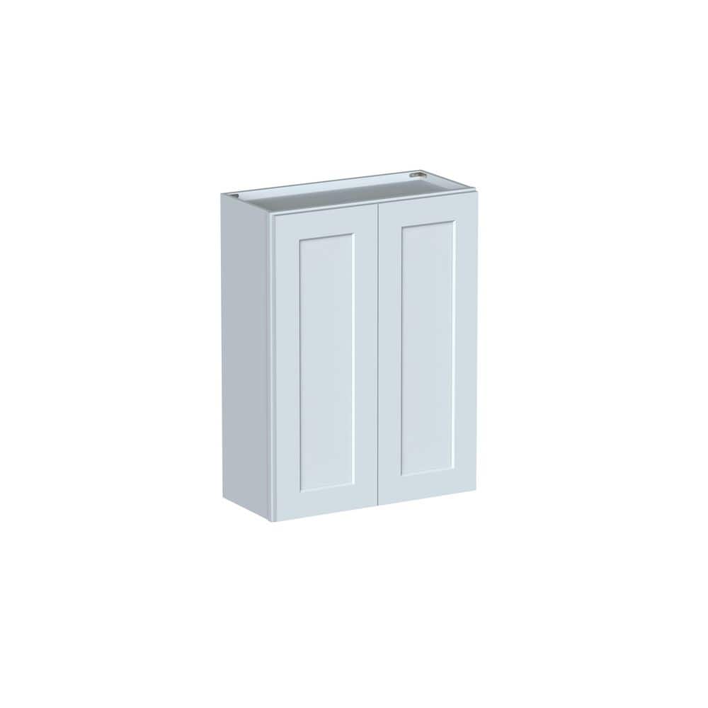 "Shaker Style 27"" W x 12"" D x 36"" H Wood Frame Ready to Assemble Double Door Wall Kitchen Cabinet in Dove Grey" price history on PriceWatchPro