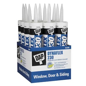 Dynaflex 230 10.1 oz. Clear Premium Exterior/Interior Window, Door and Trim Sealant (12-Pack)