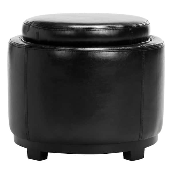 SAFAVIEH Murray Black Storage Ottoman