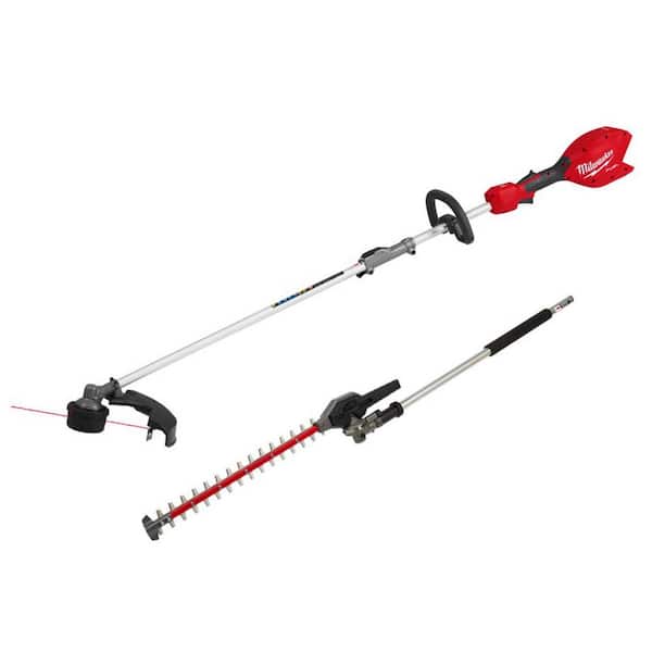 Milwaukee M18 Fuel 18V 16 in. Brushless Cordless Battery Powered Quik-Lok String Trimmer Articulating Hedge Trimmer Attachment