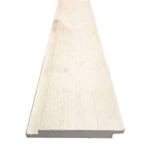1 in. x 6 in. x 8 ft. Barn Wood Pre-Finished White Shiplap (6 Pieces per Box)