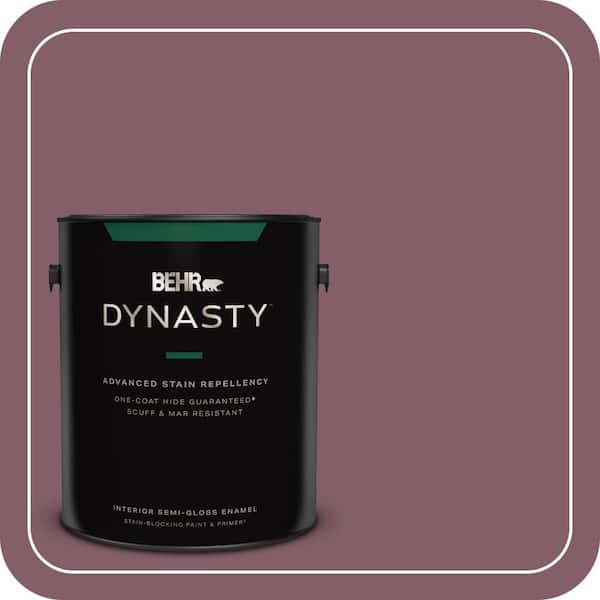 BEHR DYNASTY 1 gal. #ICC-84 Simply Elegant Semi-Gloss Enamel Interior Stain-Blocking Paint & Primer