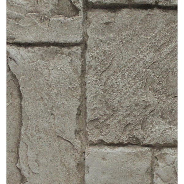 Superior Building Supplies Faux Windsor Stone 24-3/4 in. x 48-3/4 in. x 1-1/4 in. Panel Cliff Gray