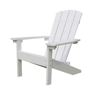 Lakeside White Plastic Adirondack Chair (1-Pack)