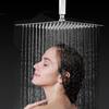 Zalerock Rainfall 1-Spray Square 10 in. Shower System Shower Head with  Handheld in Black (Valve Included) KSA023 - The Home Depot