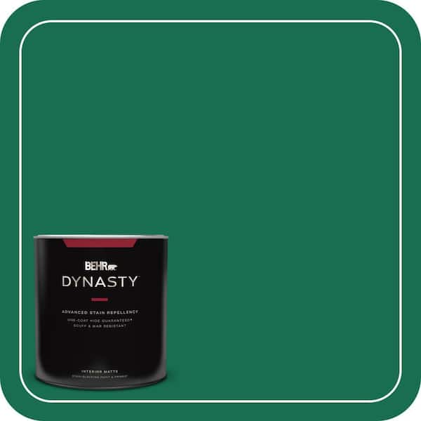 1 qt. #S-H-470 Precious Emerald Matte Interior Stain-Blocking Paint & Primer