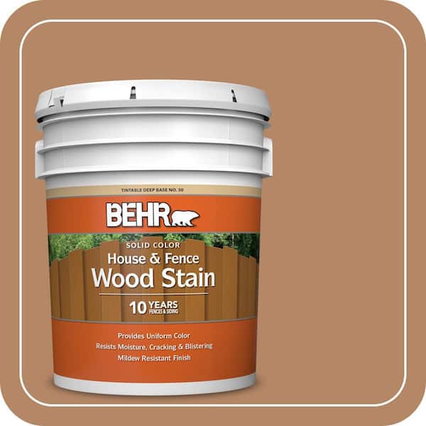 BEHR 5 gal. #SC-134 Curry Solid Color House and Fence Exterior