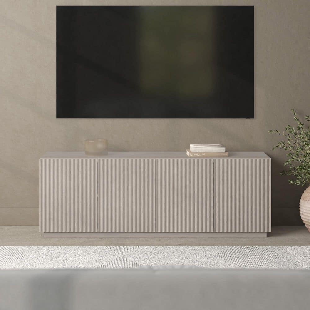 Halifax 70 in. Alder White TV Stand Fits TV's up to 75 in.
