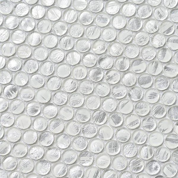 Apollo Tile (Sample) Wall Multi Color 4-in x 4-in Glossy Glass Circular Patterned Wall Tile