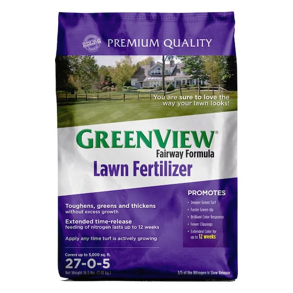 GreenView 16.5 lbs. Fairway Formula Lawn Fertilizer, Covers 5,000 sq. ft. (27-0-5)