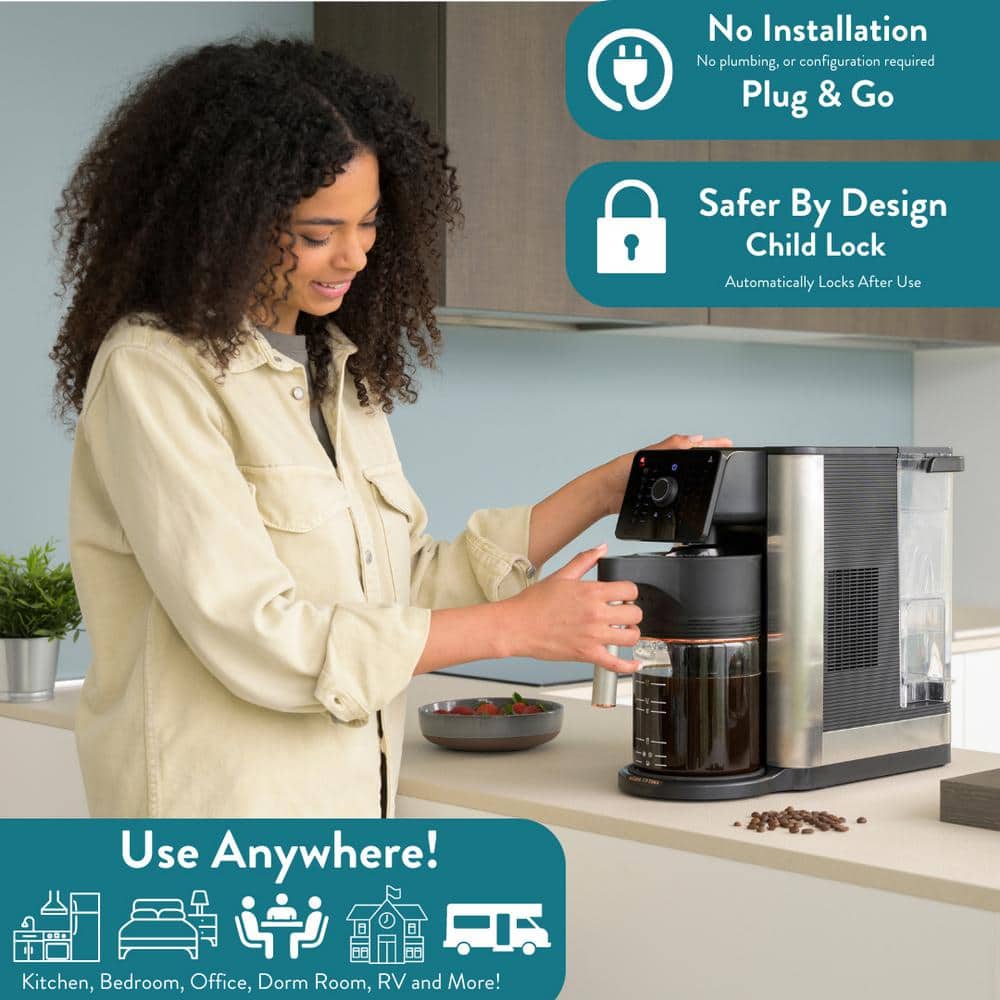 Aqua Optima Stainless Steel 10 Cup Drip Coffee Maker
