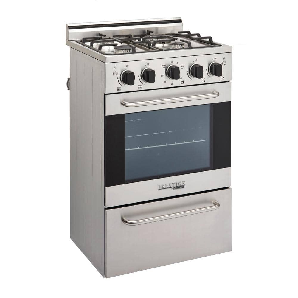Prestige 20" Stainless Steel Freestanding Gas Range with Convection Oven