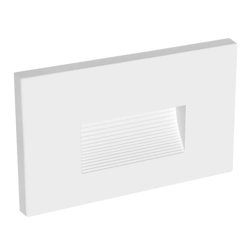 White Matte Aluminum LED Pathway Step Lights Multipack