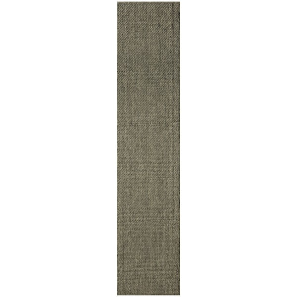 Tulum Olive 2 ft. x 8 ft. All-Over Design Contemporary Runner Area Rug