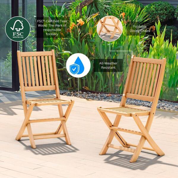 Amazonia Bergen 11-Piece Teak Patio Dining Set SC BERGEN - The