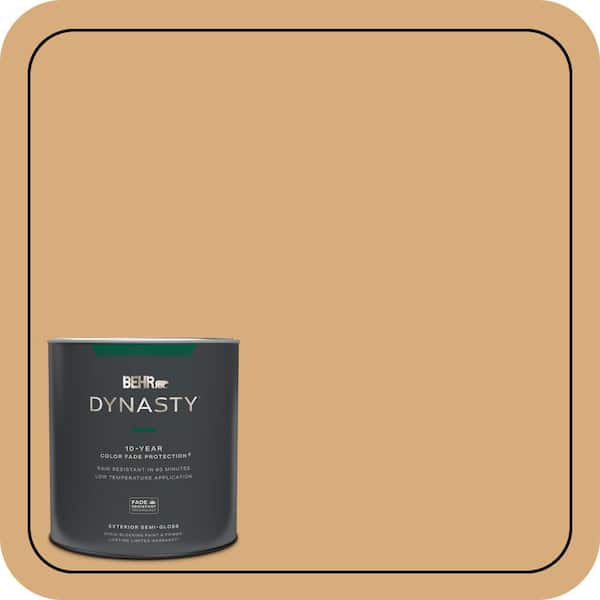 BEHR DYNASTY 1 qt. #PPU6-05 Cork Semi-Gloss Enamel Exterior Stain-Blocking Paint & Primer