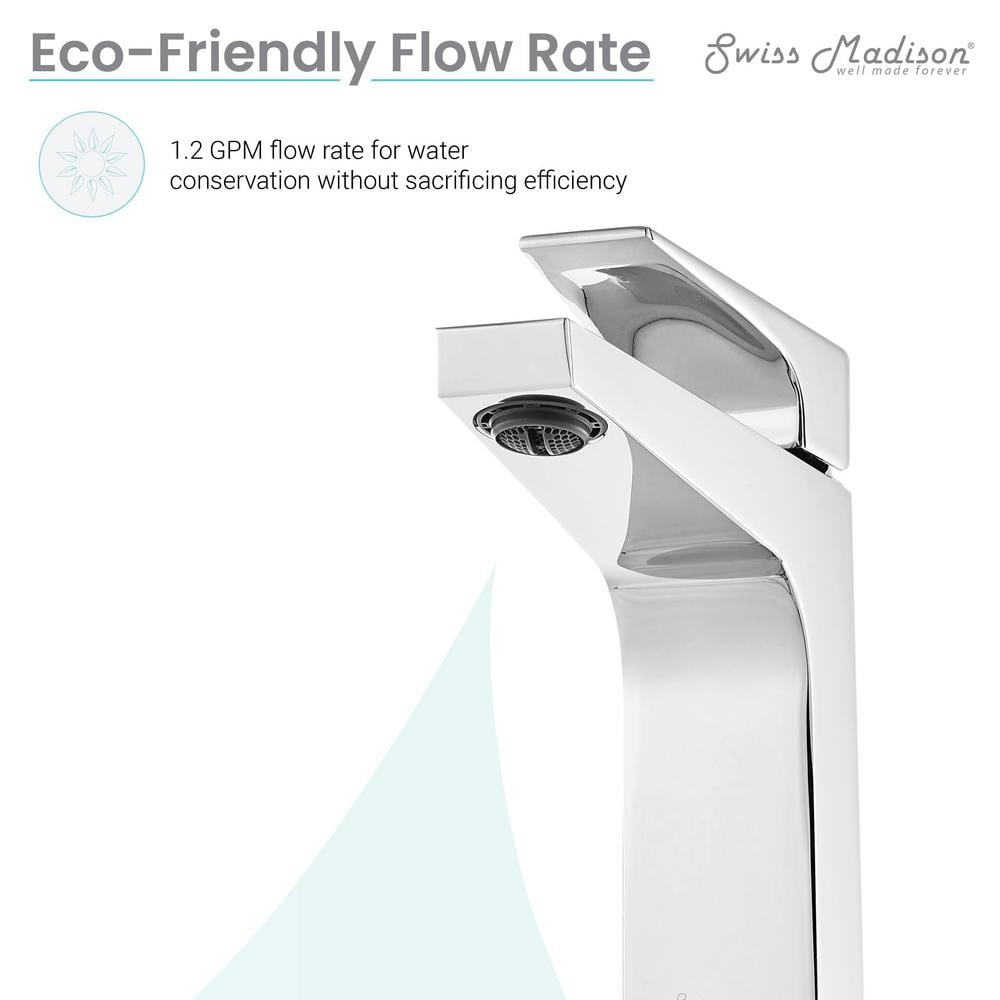 Voltaire Modern Elegance Chrome Single-Handle Bathroom Faucet