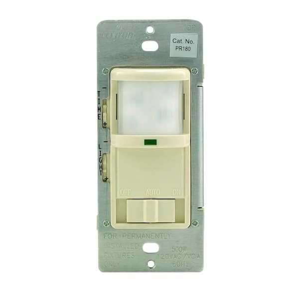 Leviton 500-Watt 180° Occupancy Sensor, Light Almond