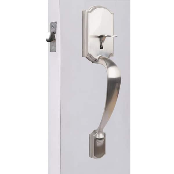 Defiant Satin Nickel Security Latch Strike 70292 - The Home Depot