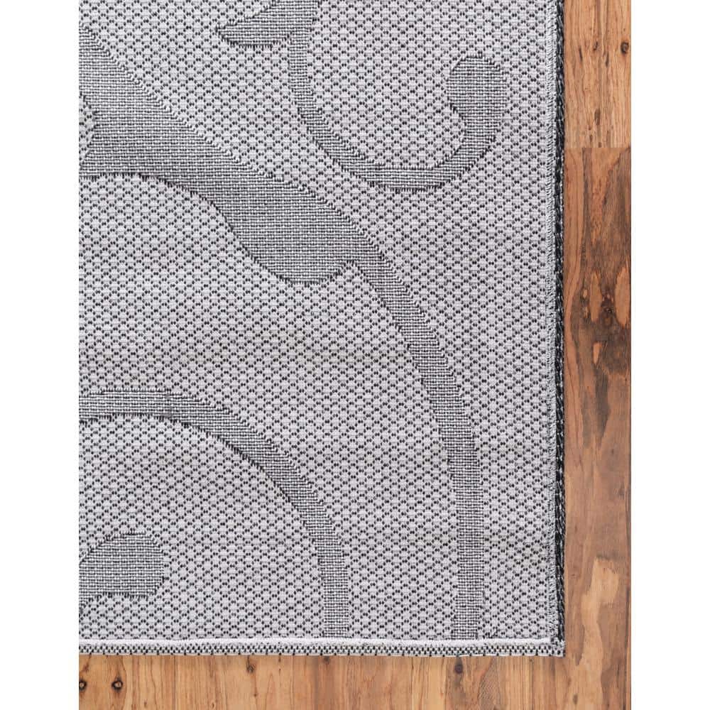 Decatur Courtyard Black Cotton Flatweave 2'x3' Indoor Rug