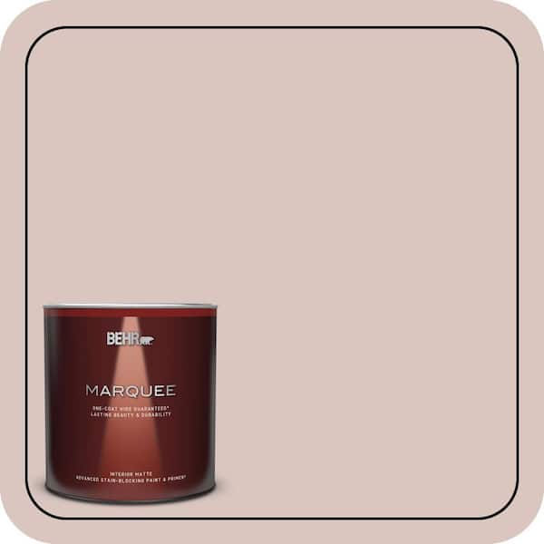BEHR MARQUEE 1 qt. #PPU2-06 Wisp of Mauve Matte Interior Paint & Primer