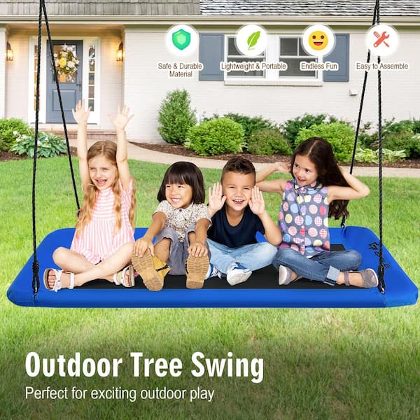OnOFF「Five Swing Live」Webリリース5000枚限定！ Costway 700 lbs. Giant 60 in. Platform Tree Web Swing Outdoor with