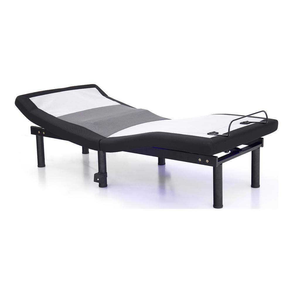 Furniture of America Harmony Black Full Adjustable Bed Frame with ...