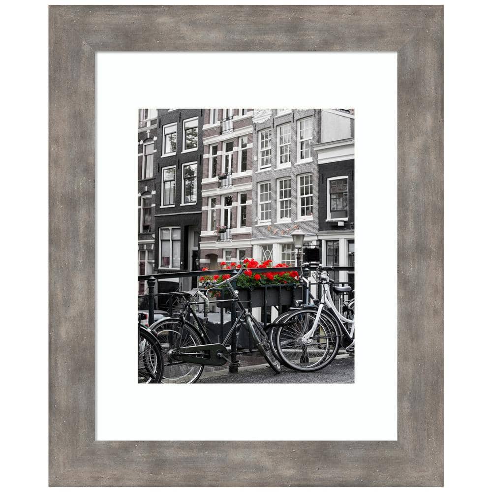 11x14 Marred Pewter Wood Wall Picture Frame